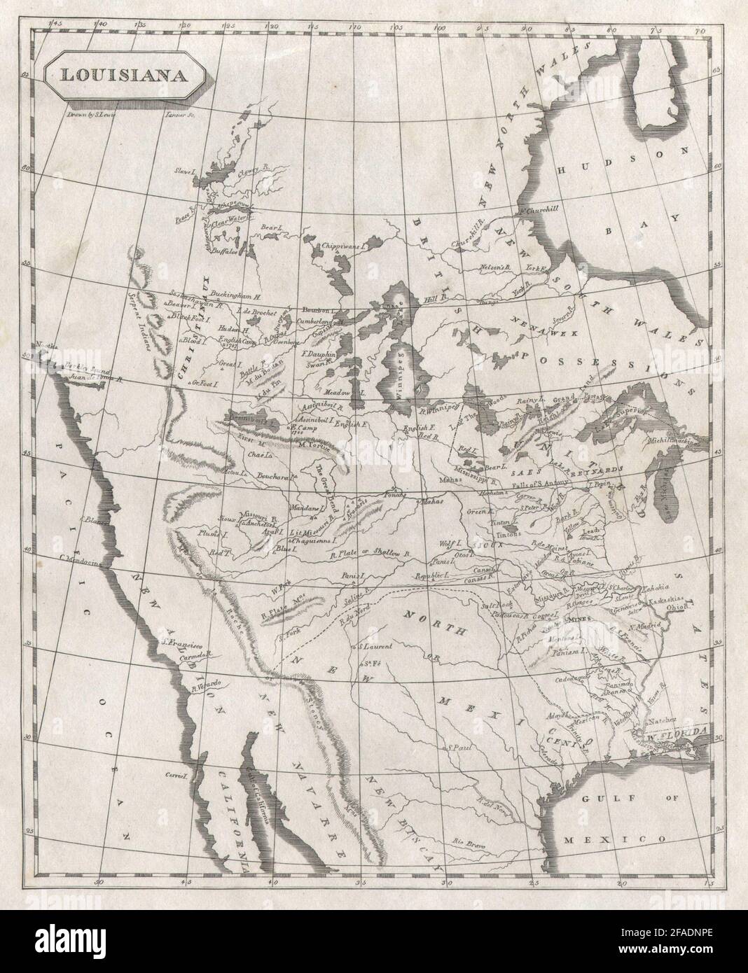 Louisiana map by Arrowsmith amp Lewis - Louisiana Map By Arrowsmith Lewis La Purchase Western United States 1812 2FADNPE map of the united states louisiana purchase