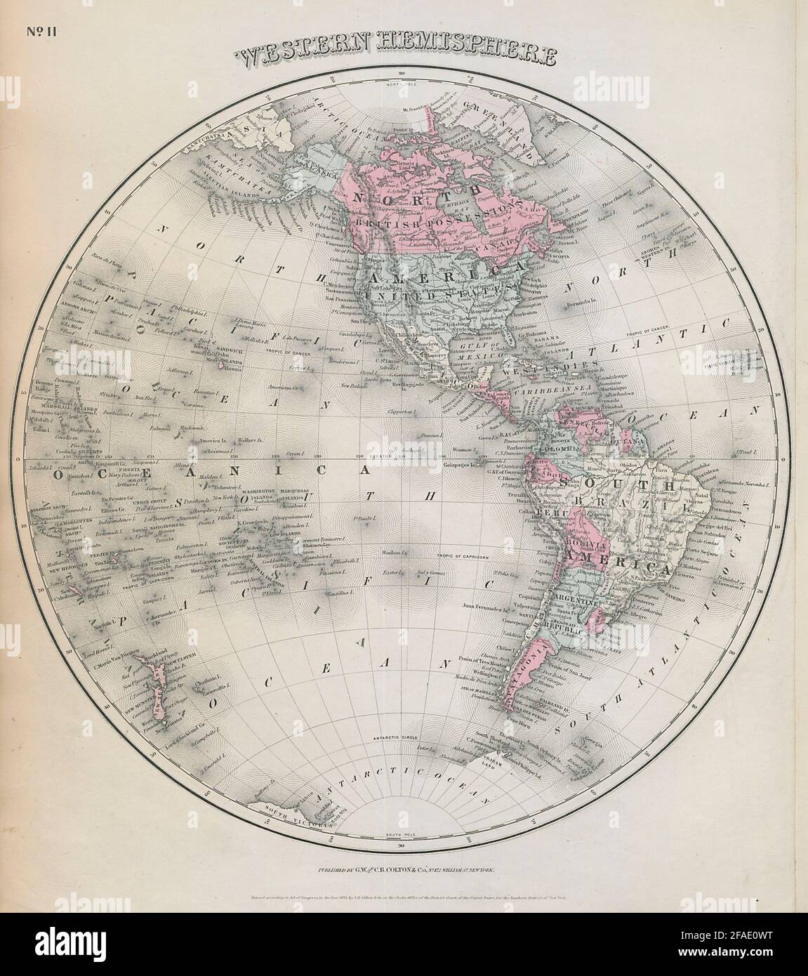 Western hemisphere map hires stock photography and images Alamy