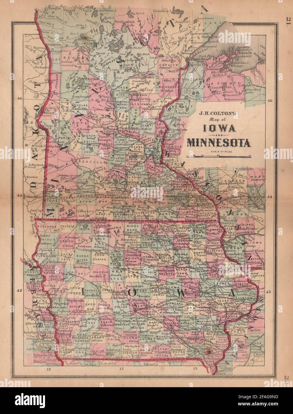Map Of Iowa And Minnesota Map Of Iowa Hi-Res Stock Photography And Images - Alamy Map Of Iowa And Minnesota Map Of Iowa Hi-Res Stock Photography And Images - Alamy