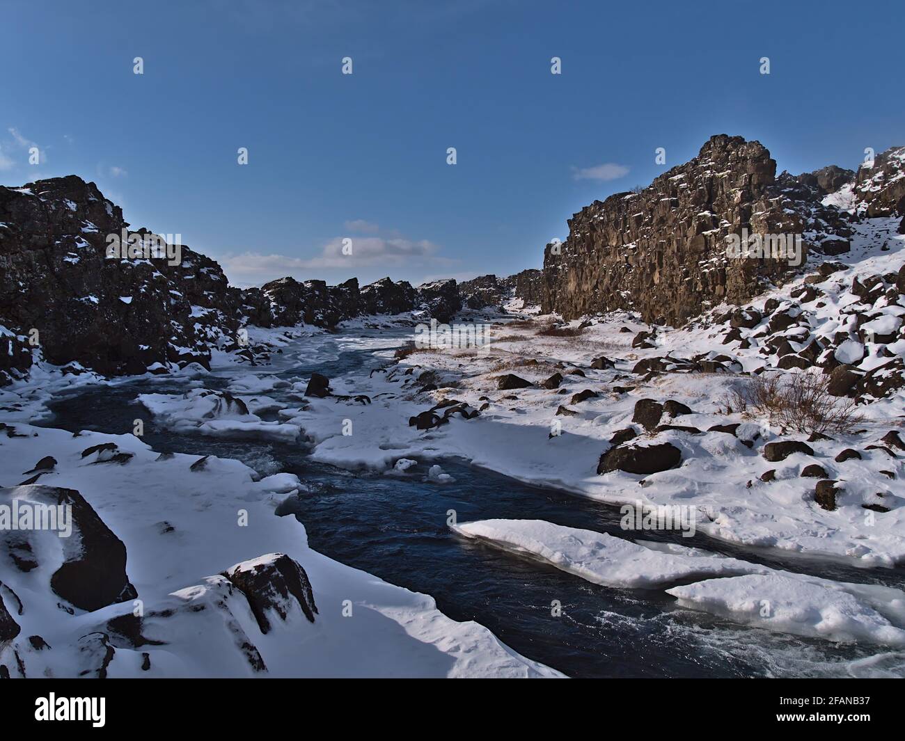 Beautiful View Of Small Stream Near Oxararfoss In Thingvellir National Park Golden Circle Iceland Flowing Through A Tectonic Rock Gap With Snow Stock Photo Alamy Beautiful View Of Small Stream Near Oxararfoss In Thingvellir National Park Golden Circle Iceland Flowing Through A Tectonic Rock Gap With Snow Stock Photo Alamy