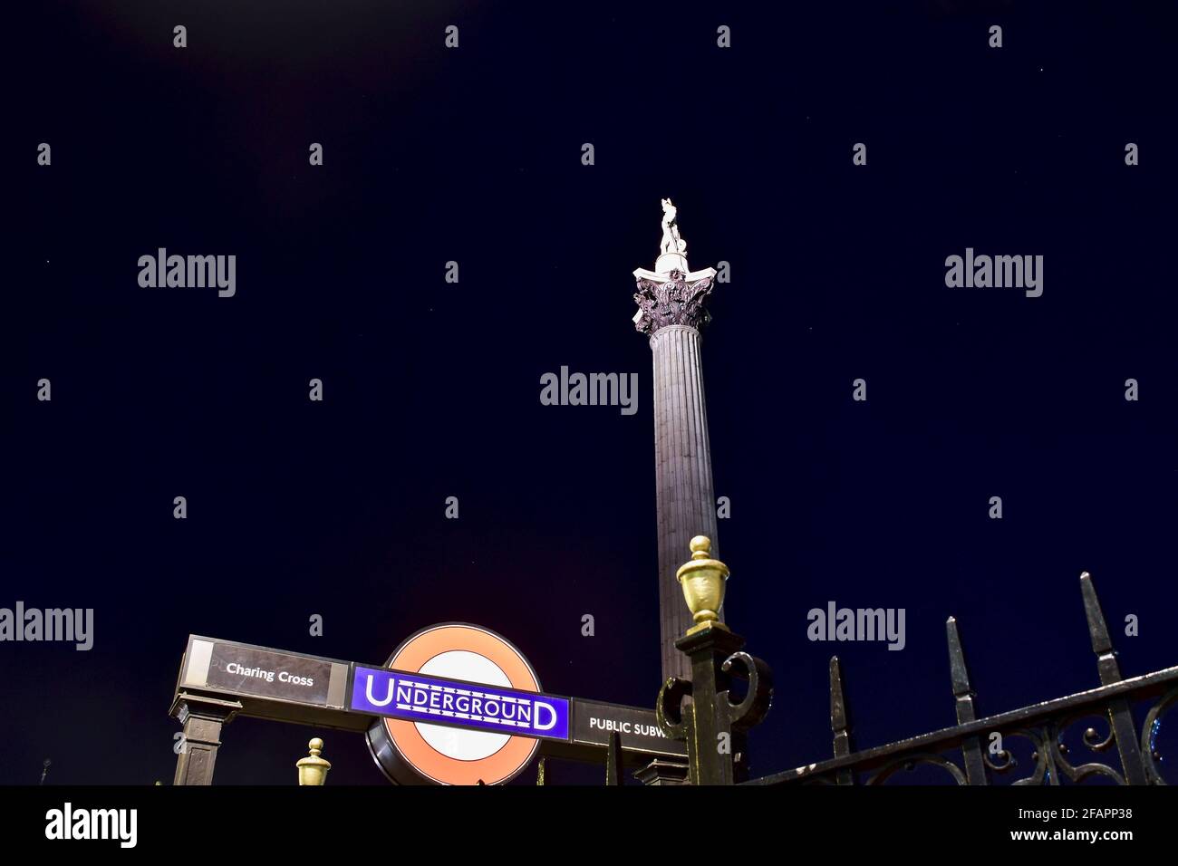 Charing cross station statue, london hires stock photography and