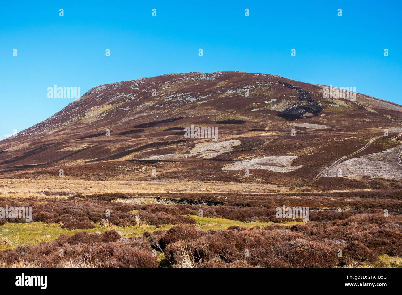Meall Chuaich, a Munro mountain near Dalwhinnie, Scotland Stock Photo