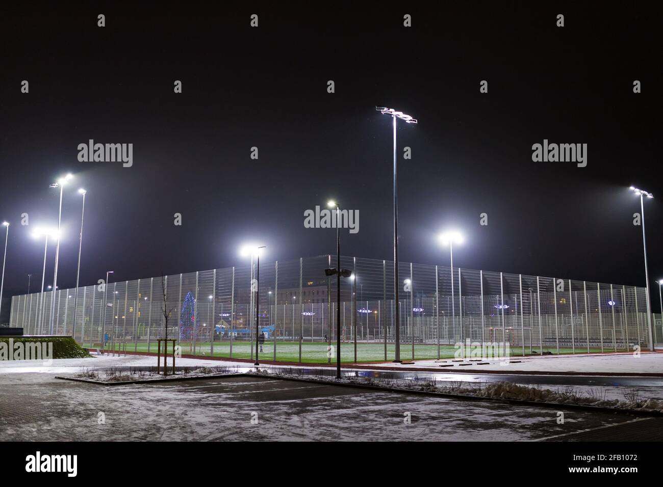 Cage de football en métal