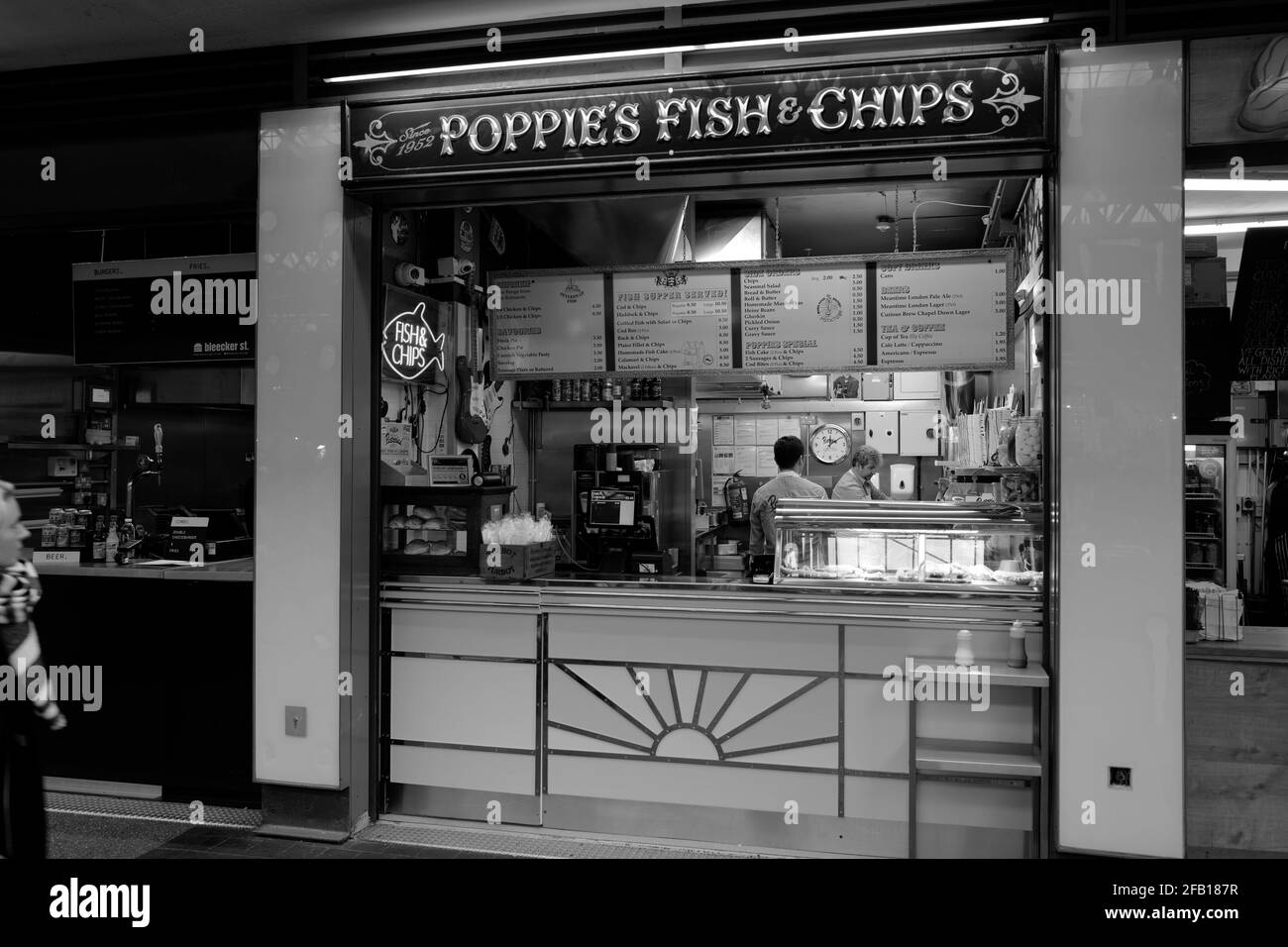 Poppies Fish and Chips Borough Market, London, UK Stock Photo Alamy