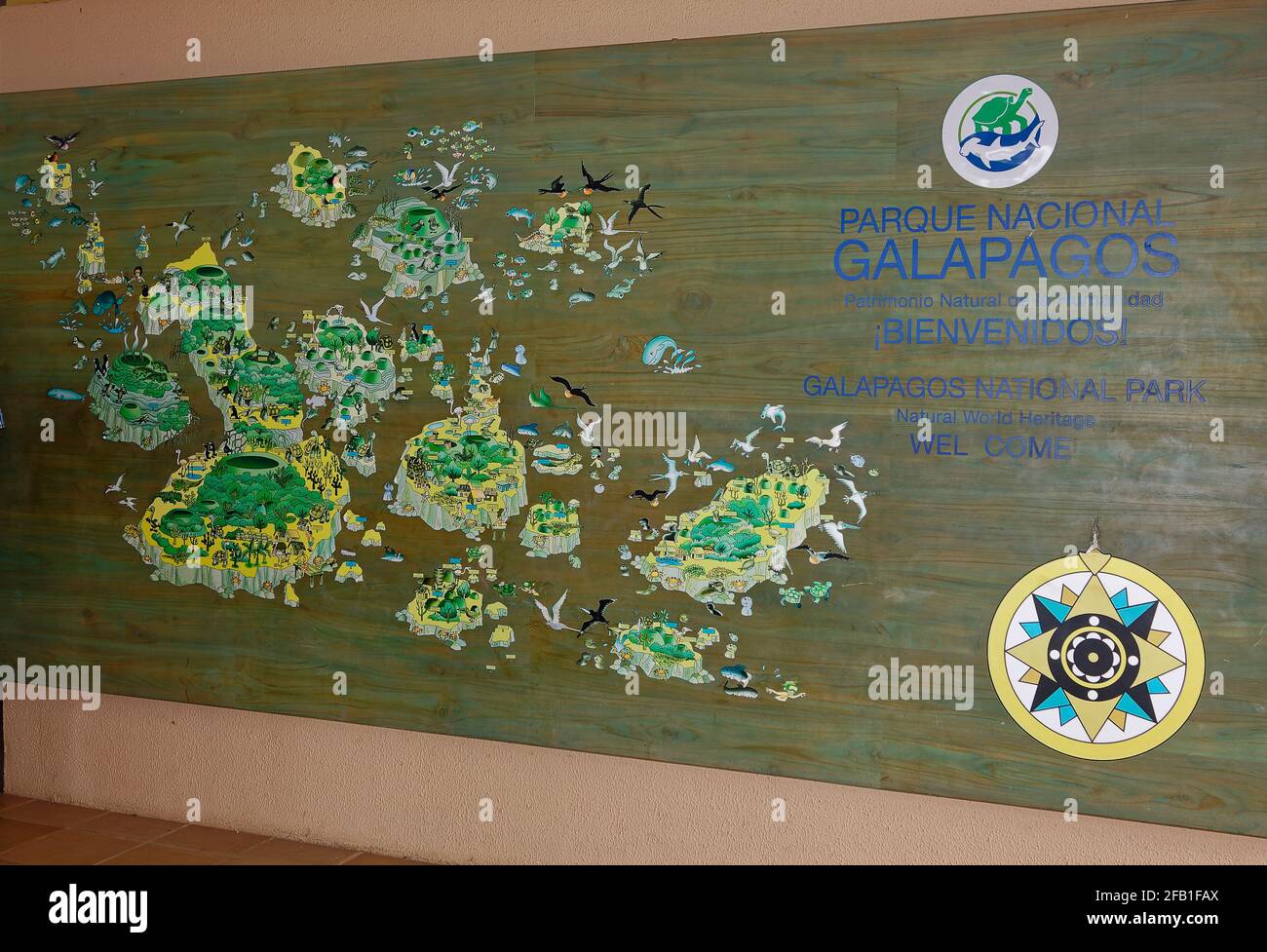 Galapagos islands map hi-res stock photography and images - Alamy