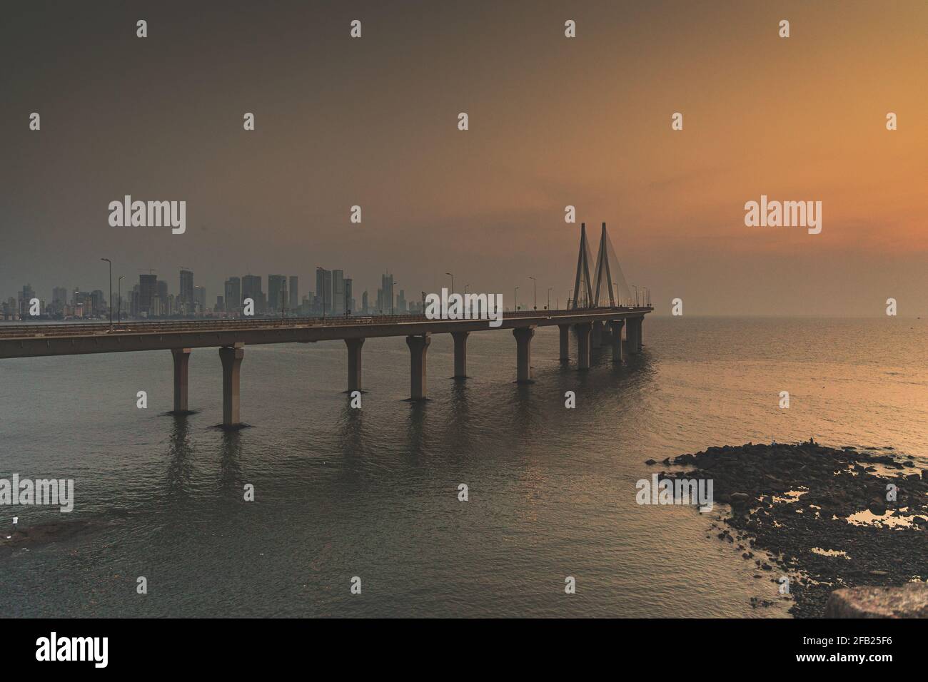 Bandra Fort in Mumbai, India with city buildings in the background ...