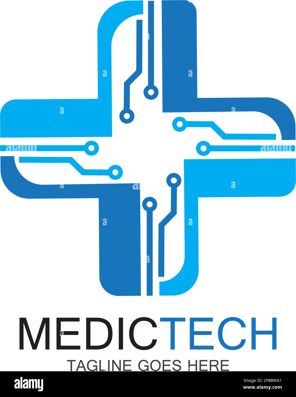 Medical technology logo design vector Stock Vector Image & Art Alamy
