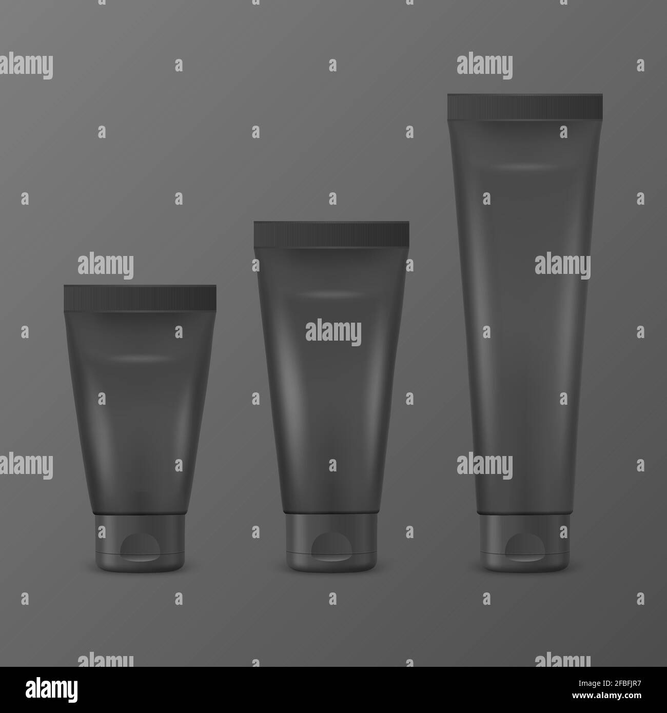 Vector 3d Realistic Plastic, Metal White Tooth Paste, Cream Tube