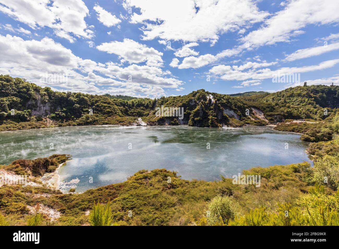 White clouds reflecting in hi-res stock photography and images - Alamy
