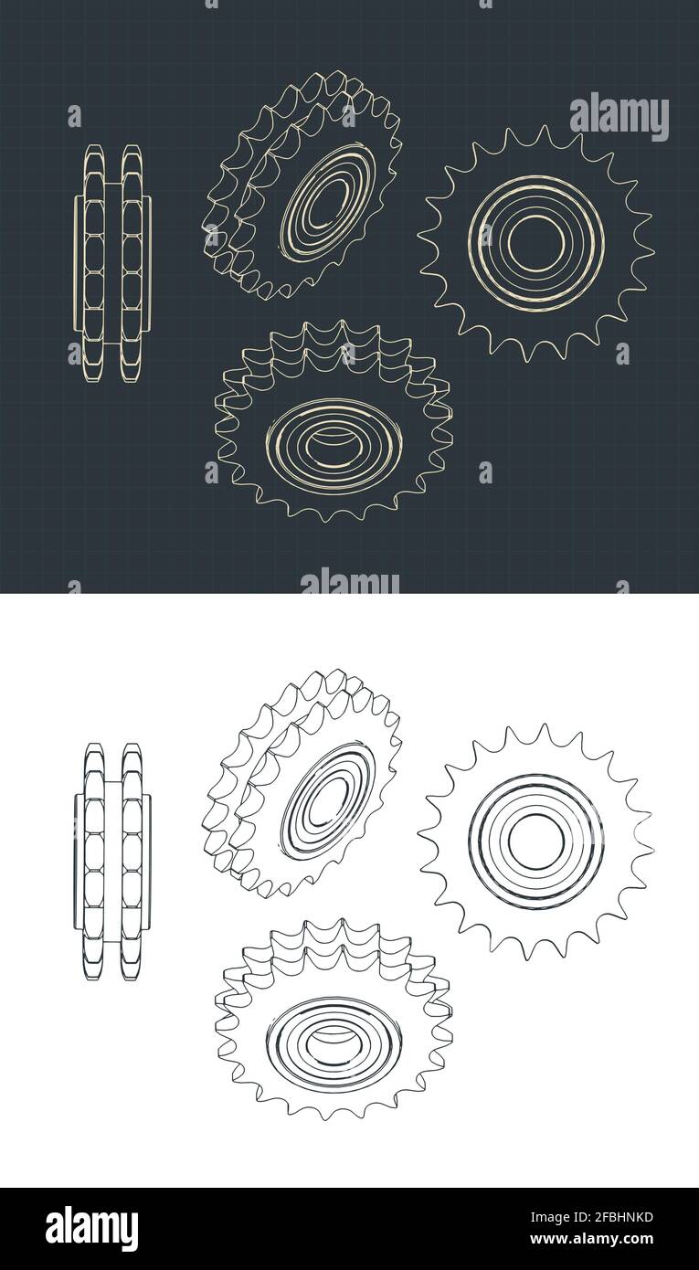 Double sprocket Stock Vector Images Alamy