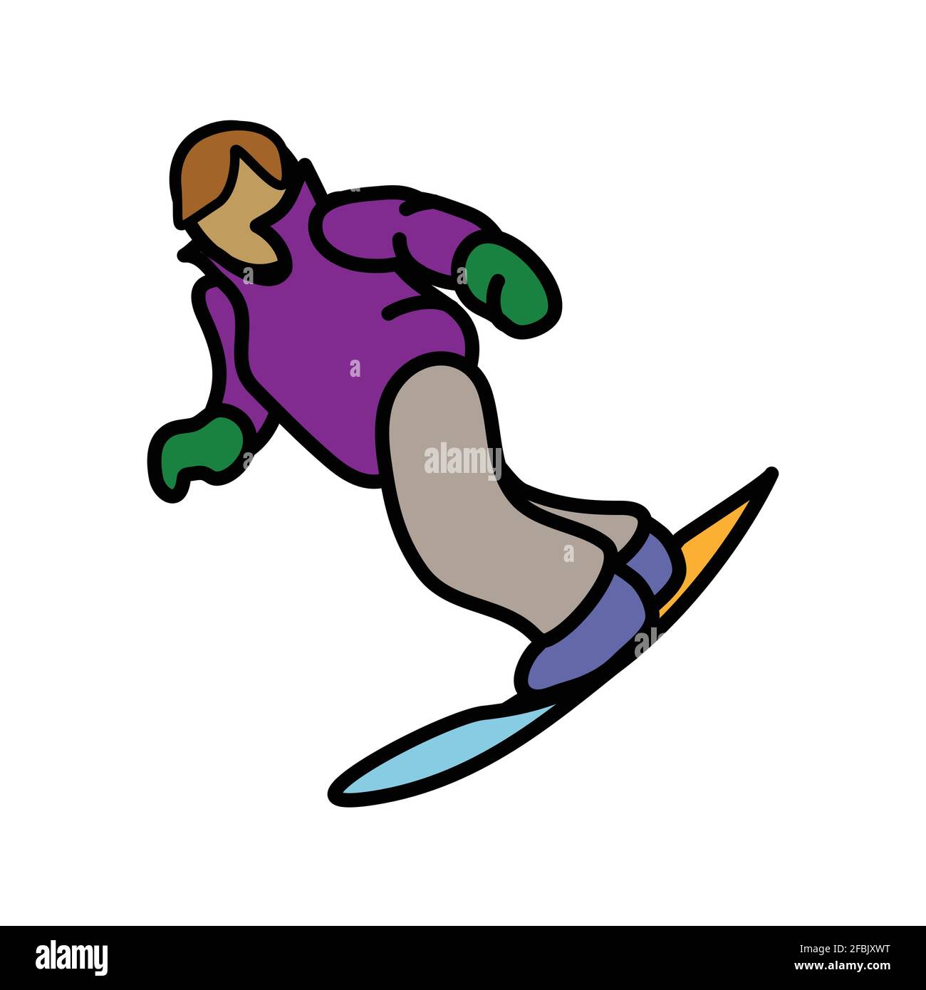 Cartoon snowboarder hires stock photography and images Alamy