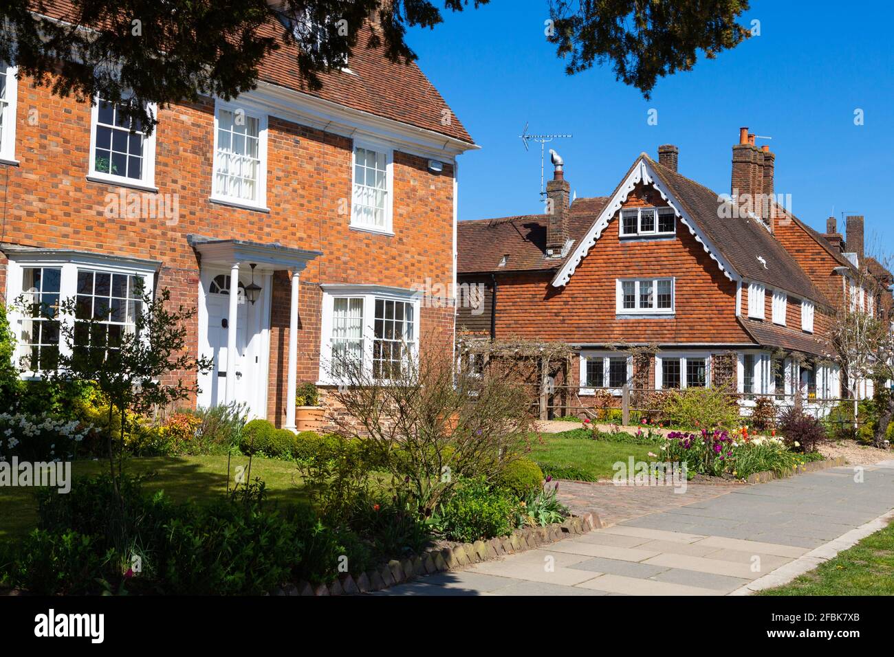 Tenterden houses, kent, uk Stock Photo