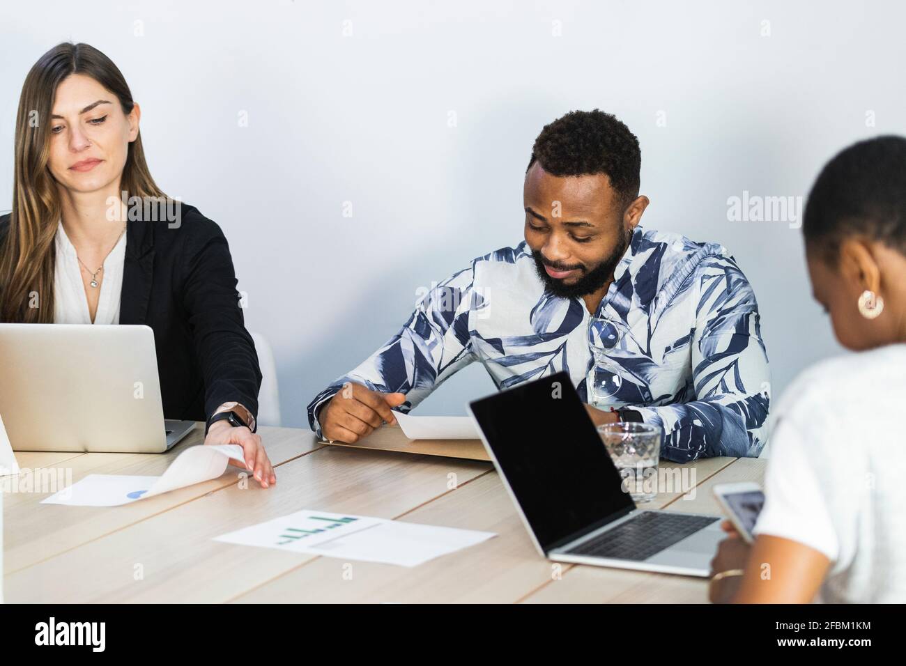 Business people working at creative office Stock Photo