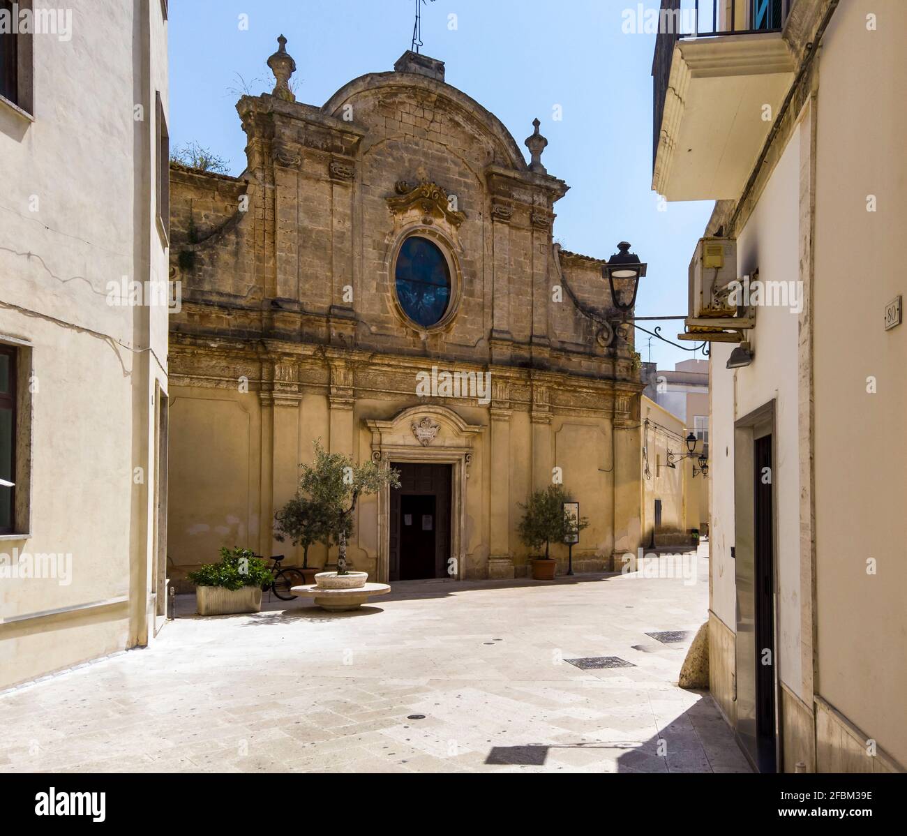 Facade chiesa di santa maria degli angeli church hires stock