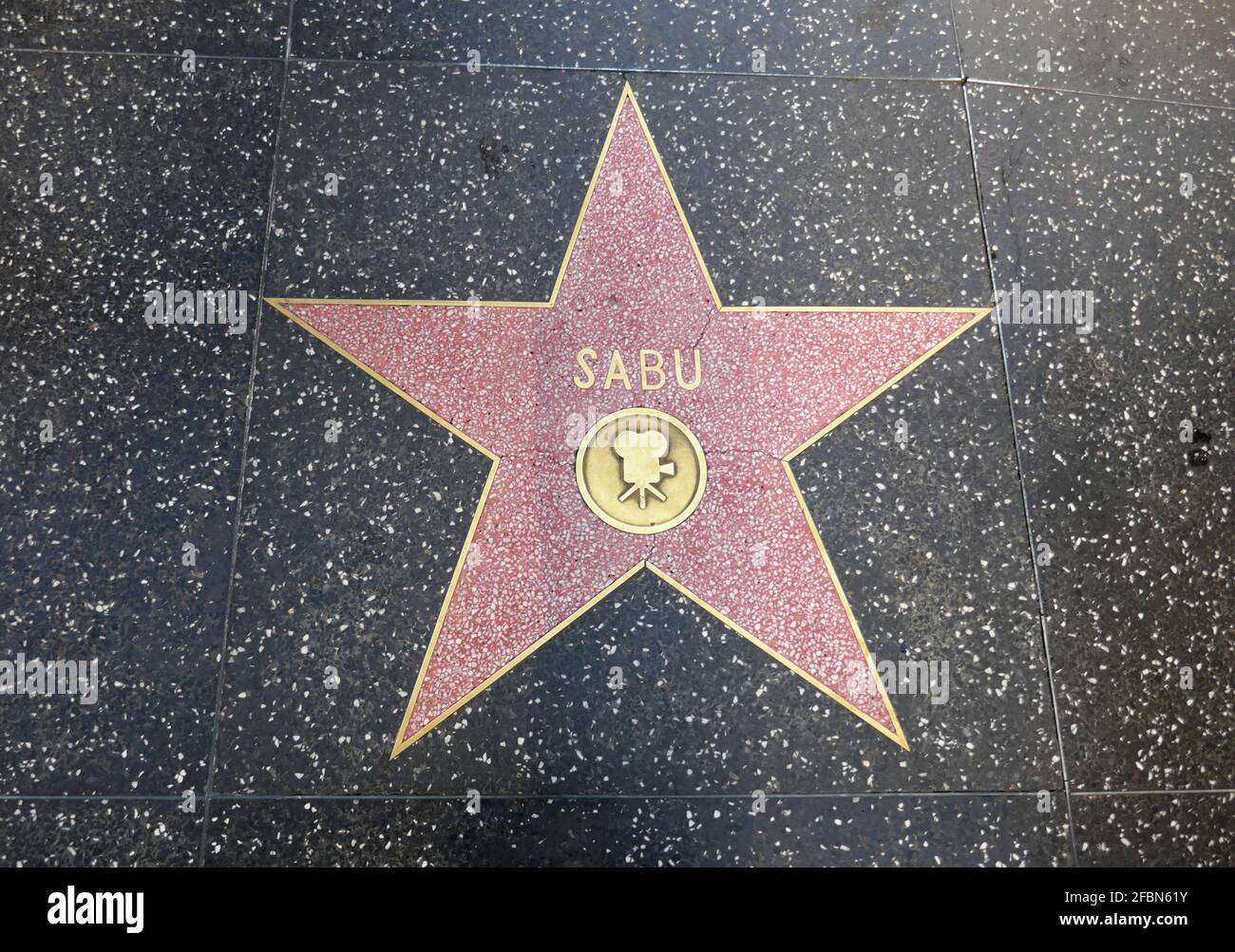 Hollywood, California, USA 17th April 2021 A general view of atmosphere of actor Sabu's Star on the Hollywood Walk of Fame on April 17, 2021 in Hollywood, California, USA. Photo by Barry King/Alamy Stock Photo Stock Photo