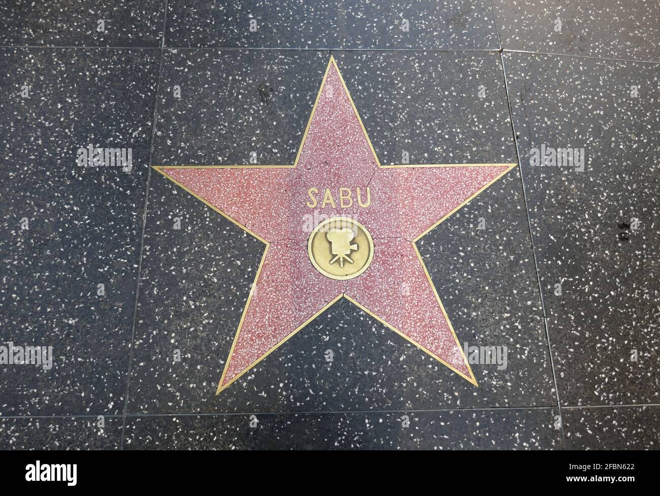 Hollywood, California, USA 17th April 2021 A general view of atmosphere of actor Sabu's Star on the Hollywood Walk of Fame on April 17, 2021 in Hollywood, California, USA. Photo by Barry King/Alamy Stock Photo Stock Photo