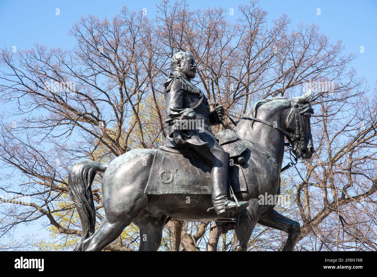 King Edward VII Equestrian Statue located in Queen's Park in Toronto