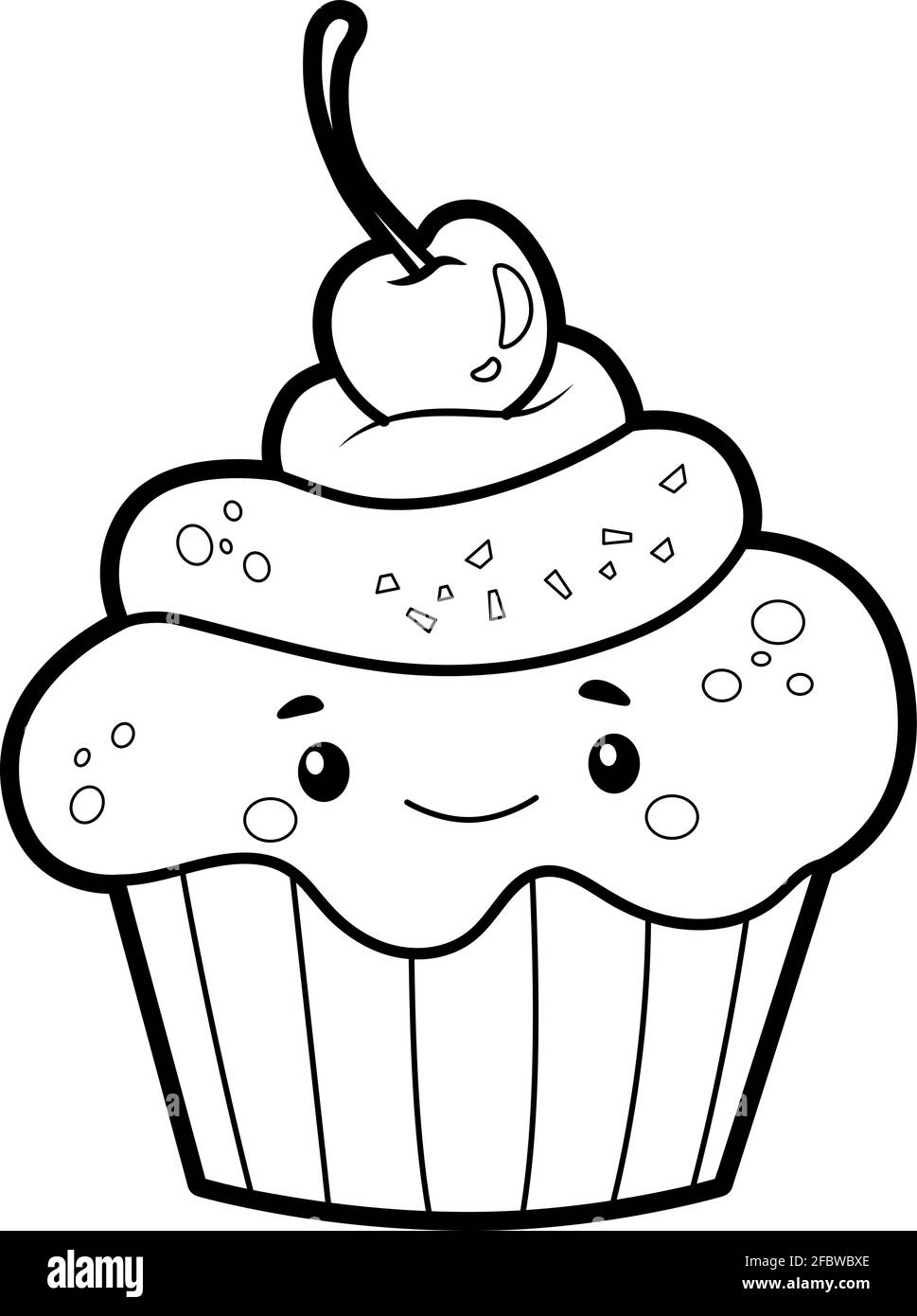 Cup Cake Coloring Book For Kids: Cup Cake Coloring Books for Kids Ages 4-8  - girls, boys, toddlers, Preschool and Kindergarten.