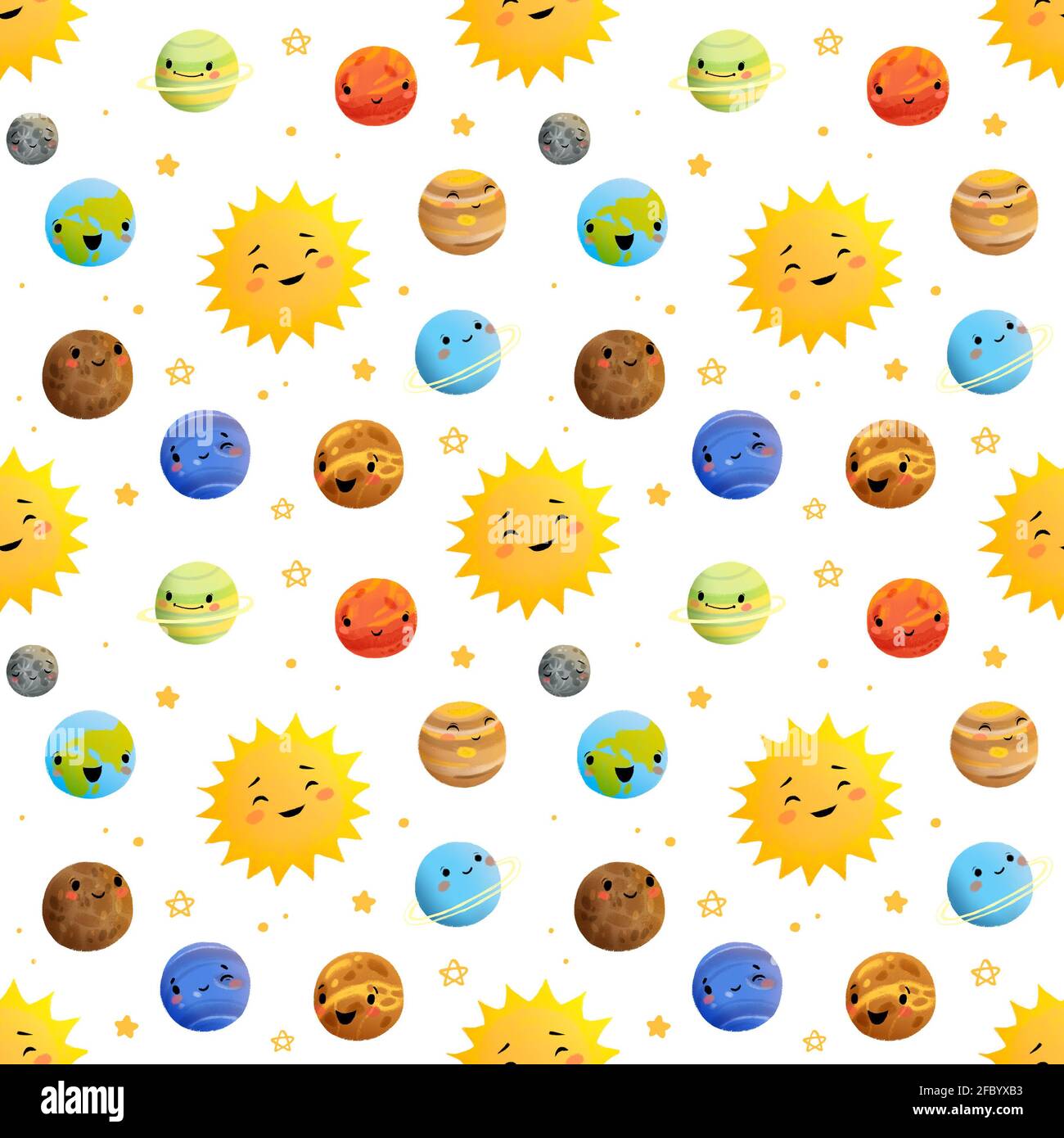 planets with faces wallpaper