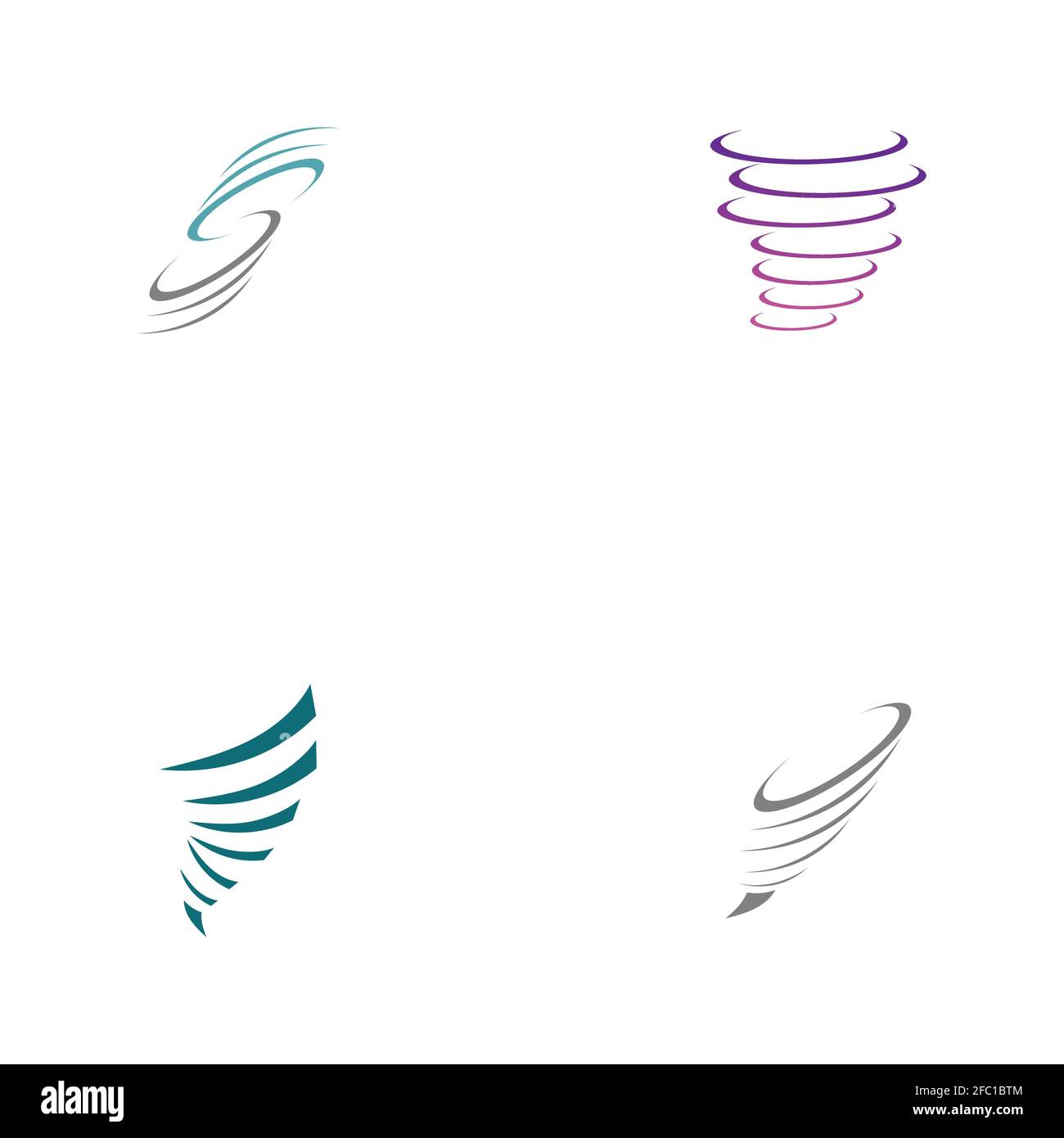set of twister logo symbol vector illustration design template Stock