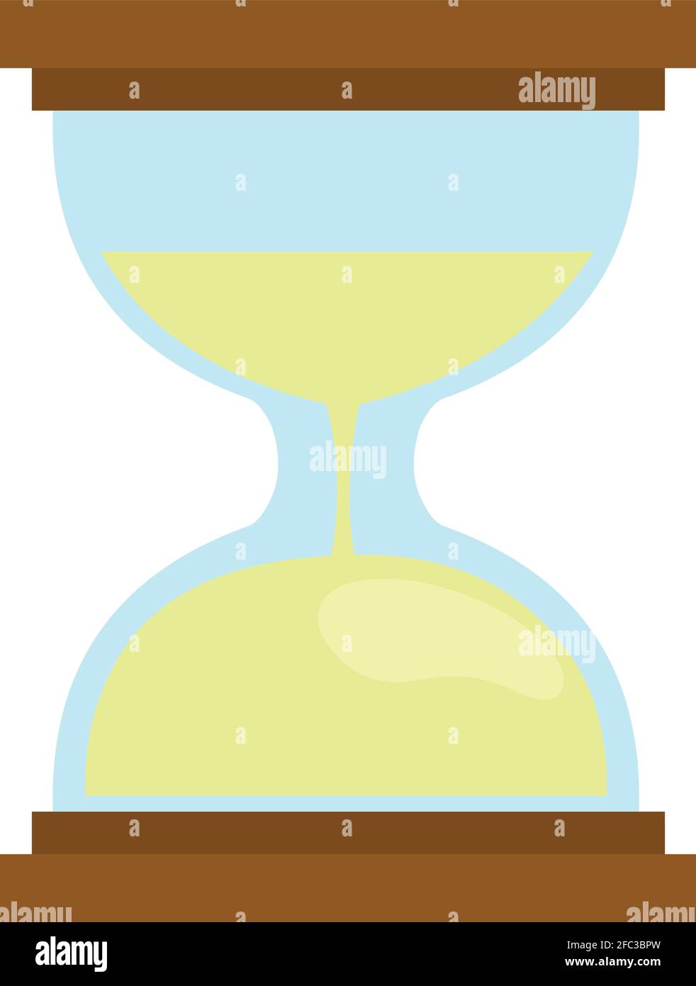 Vector emoticon illustration of hourglass not done Stock Vector Image ...