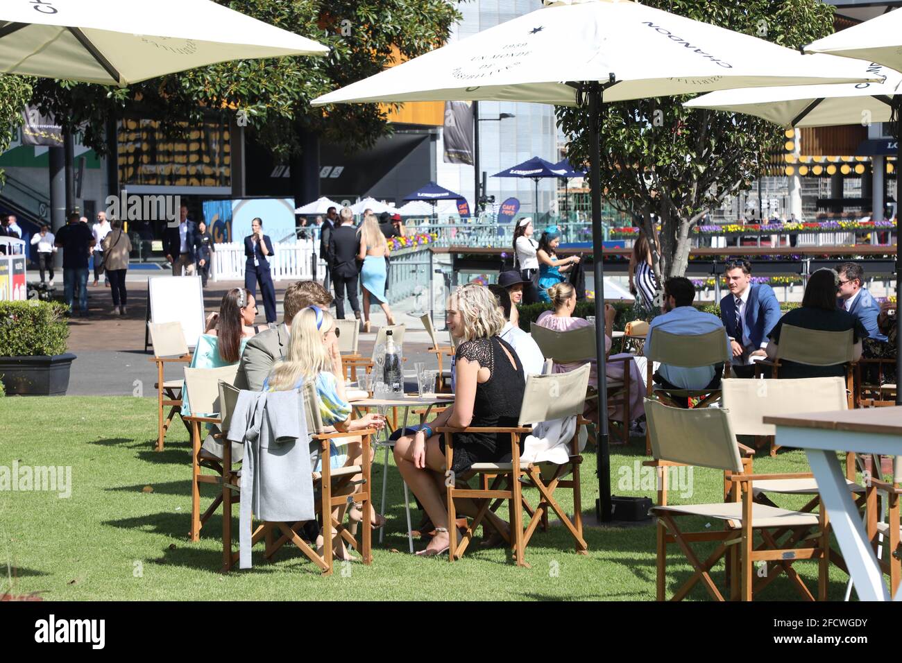 Sydney, Australia. 24th April 2021. General view of the final event of the Sydney Autumn Racing Carnival - Schweppes All Aged Stakes Day at Royal Randwick racecourse. Credit: Richard Milnes/Alamy Live News Stock Photo