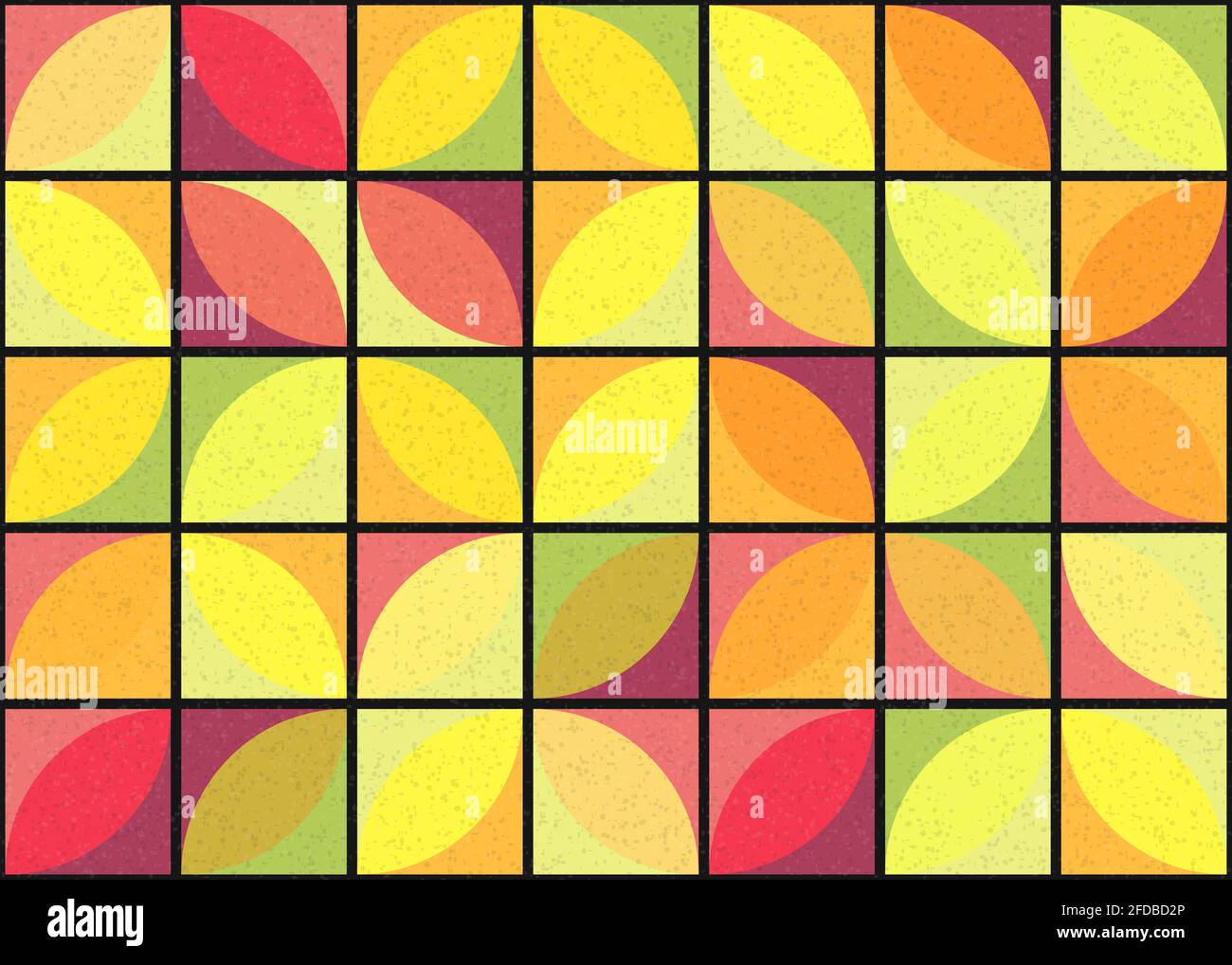 Abstract Geometrical generative computational art illustration Stock Vector