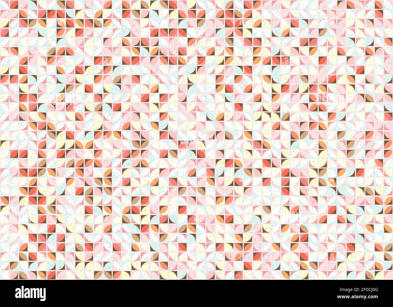 Abstract Geometrical generative computational art illustration Stock Vector
