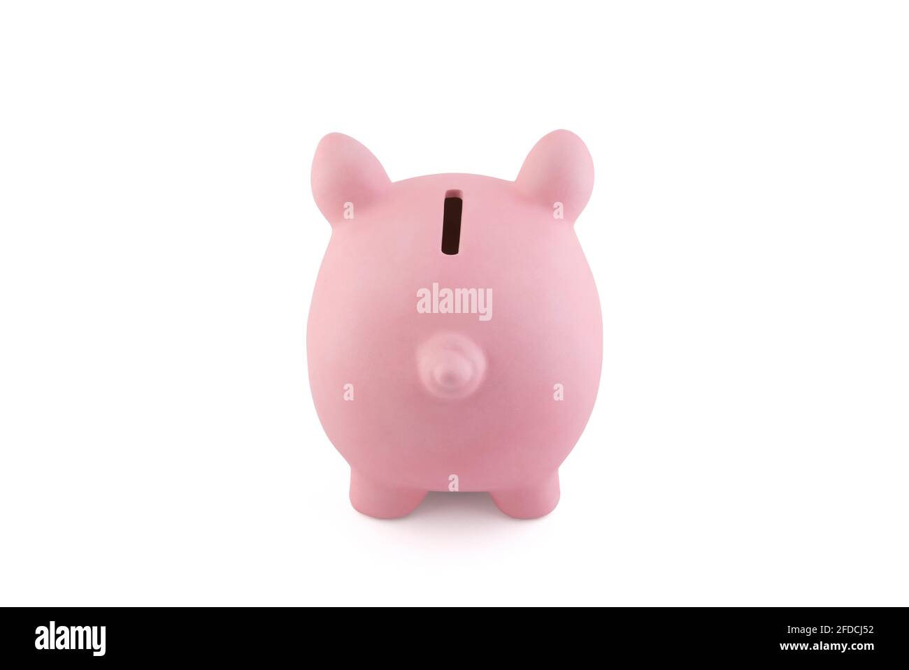 Pink piggy bank isolated on white with clipping path Stock Photo - Alamy