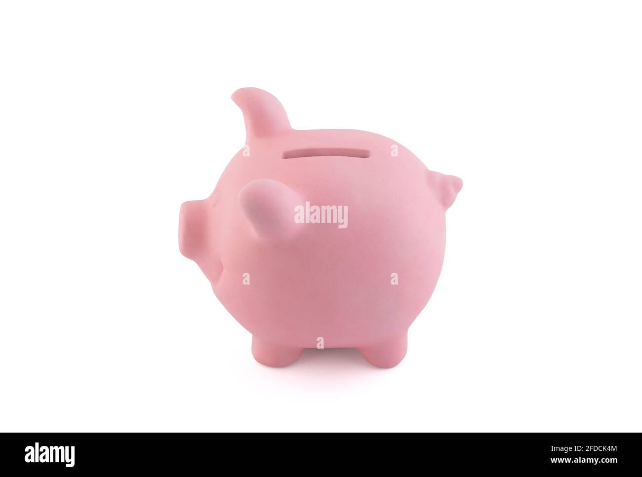 Pink piggy bank isolated on white with clipping path Stock Photo - Alamy