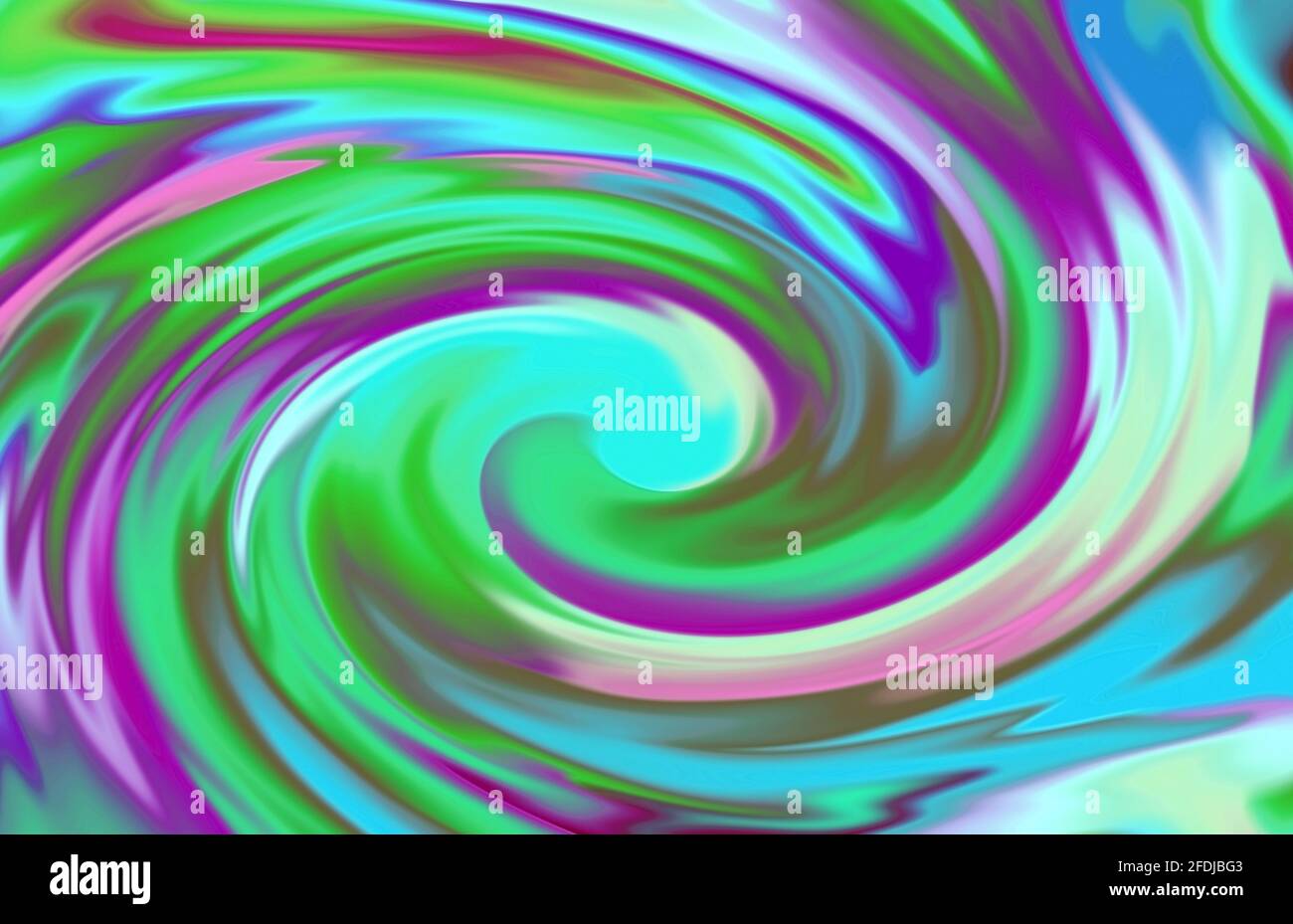 Illustration of purple and green artistic swirl abstract background