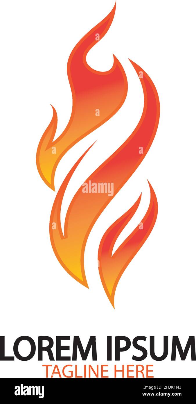 fire flame logo icon vector design template Stock Vector Image & Art ...