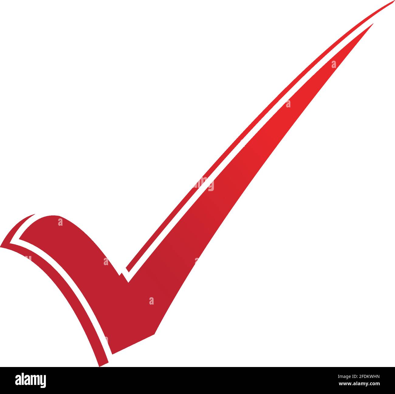 letter V check mark logo icon design template elements-vector Stock Vector