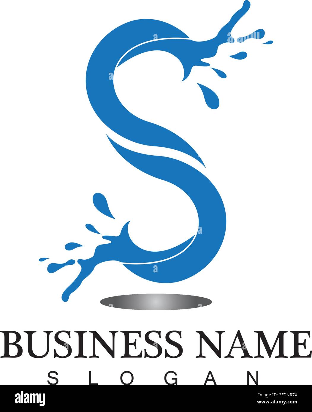 S letter water splash logo design template Stock Vector Image & Art - Alamy