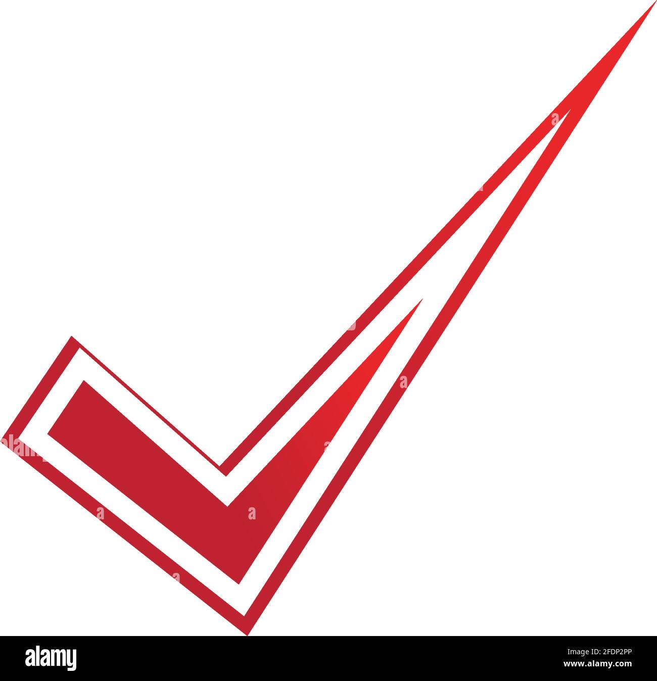 letter V check mark logo icon design template elements-vector Stock Vector