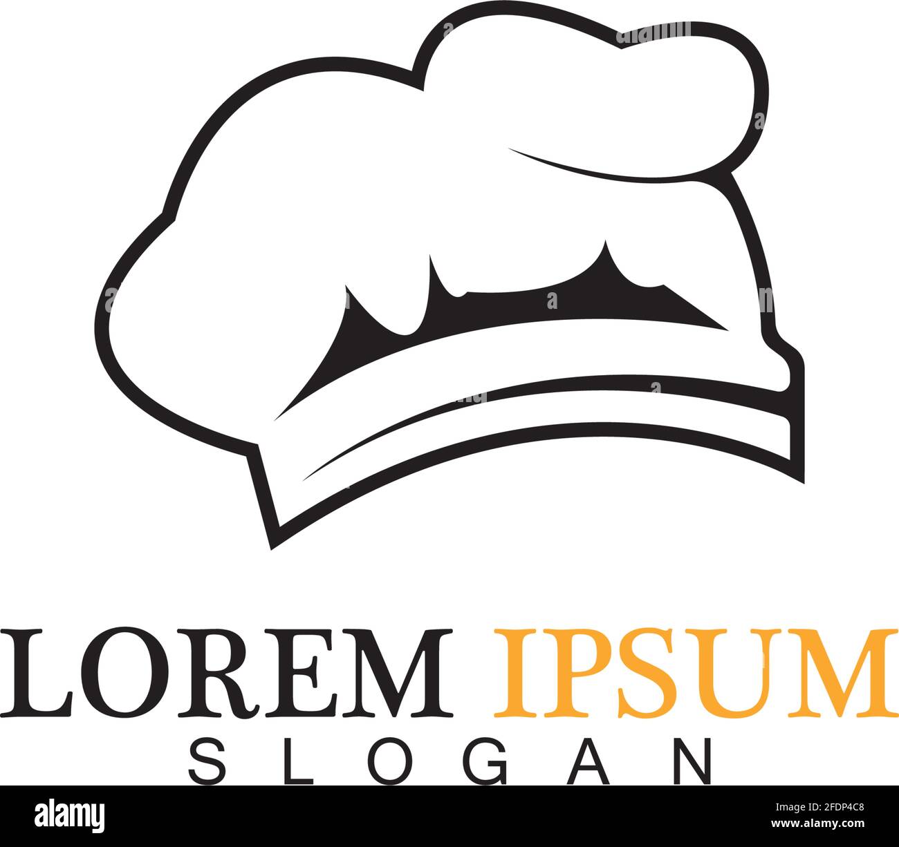 chef hat logo vector design template Stock Vector