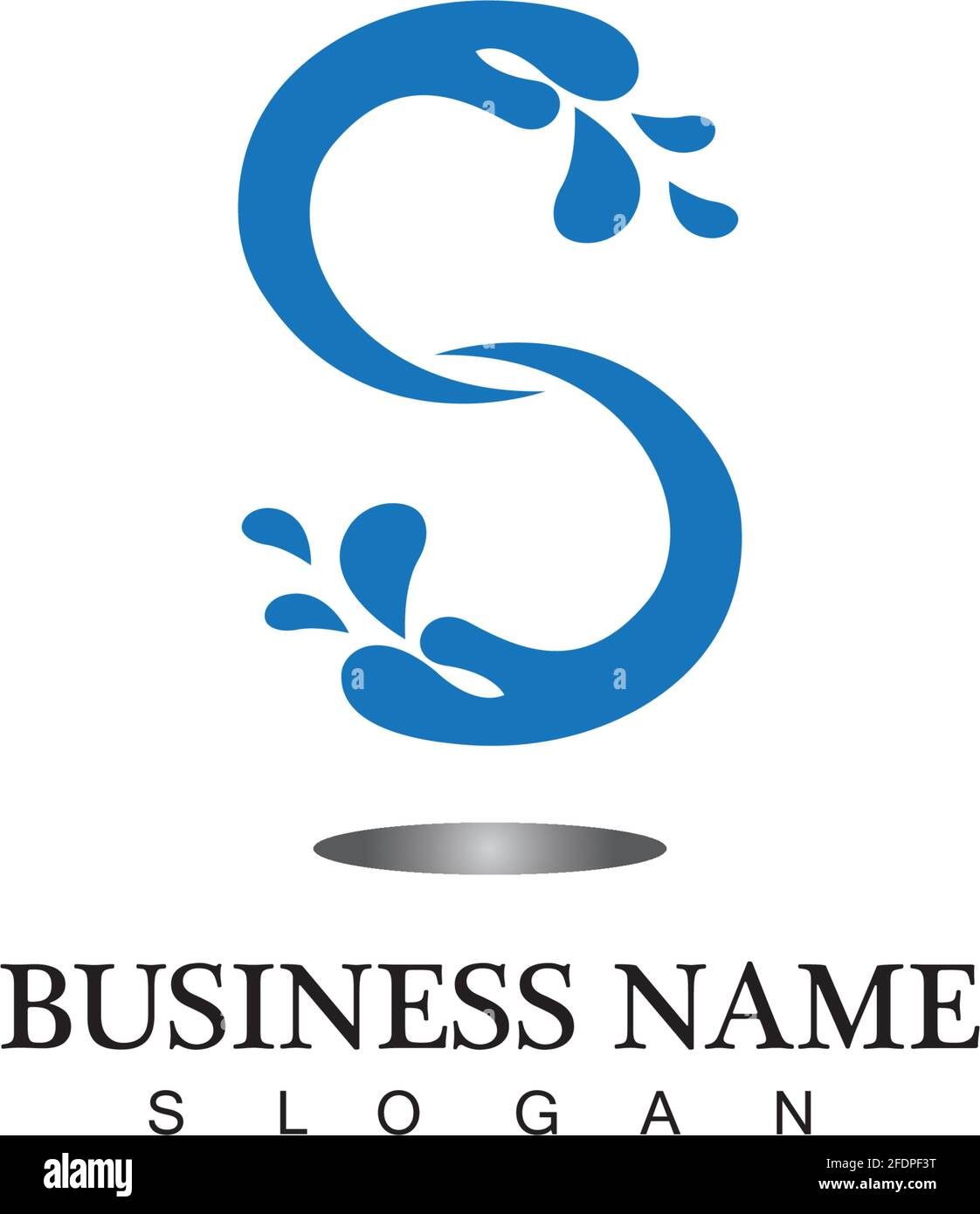 S letter water splash logo design template Stock Vector Image & Art - Alamy
