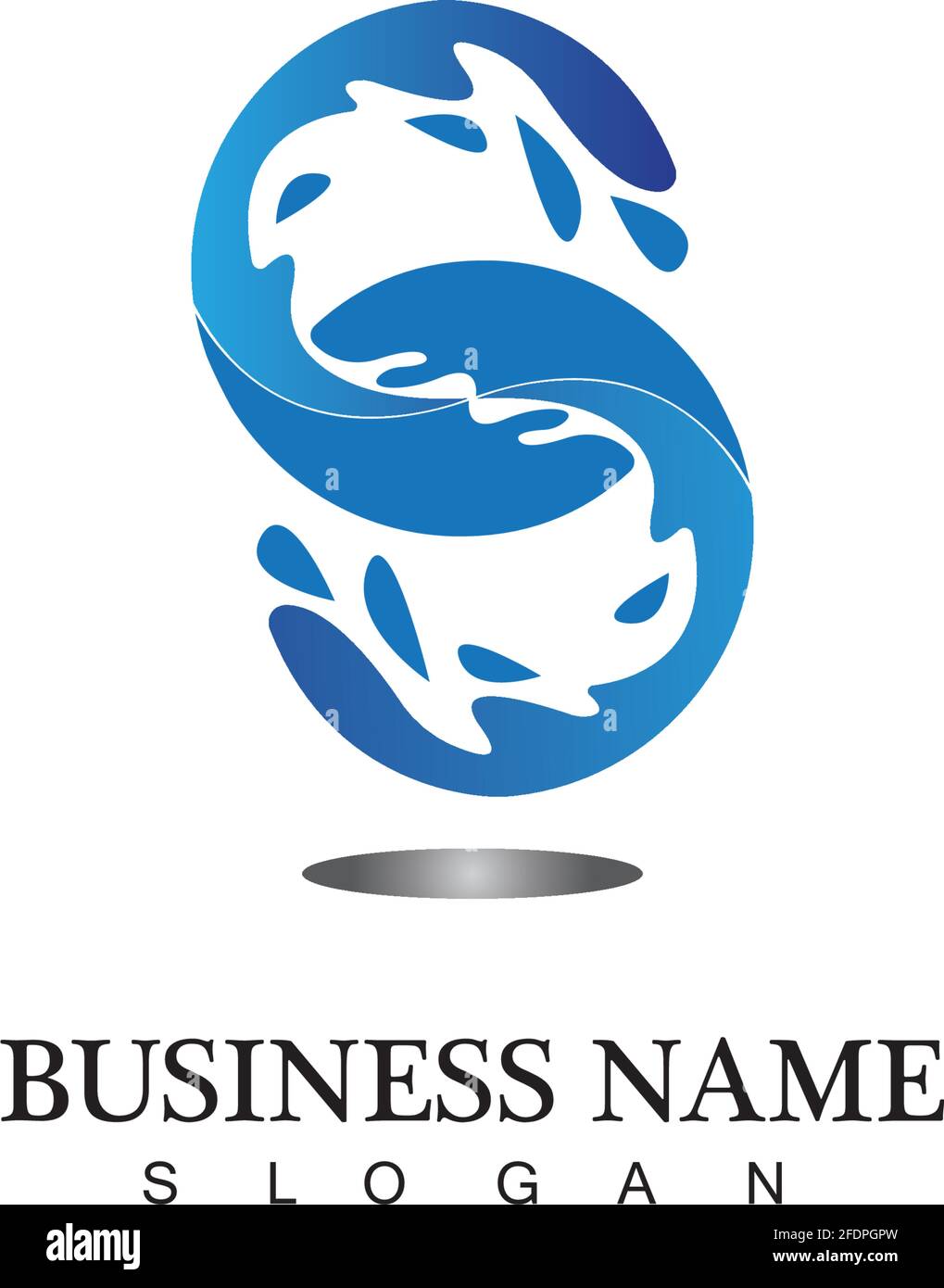 S letter water splash logo design template Stock Vector Image & Art - Alamy