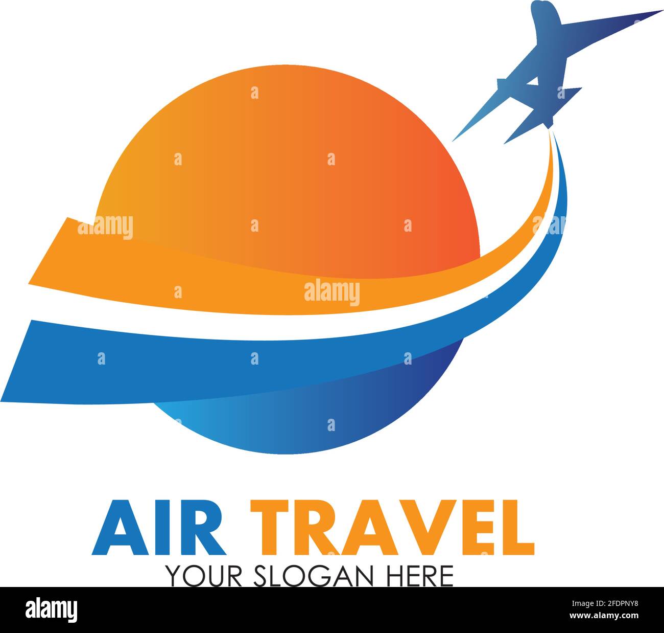 Air Travel logo vector icon design template-vector Stock Vector