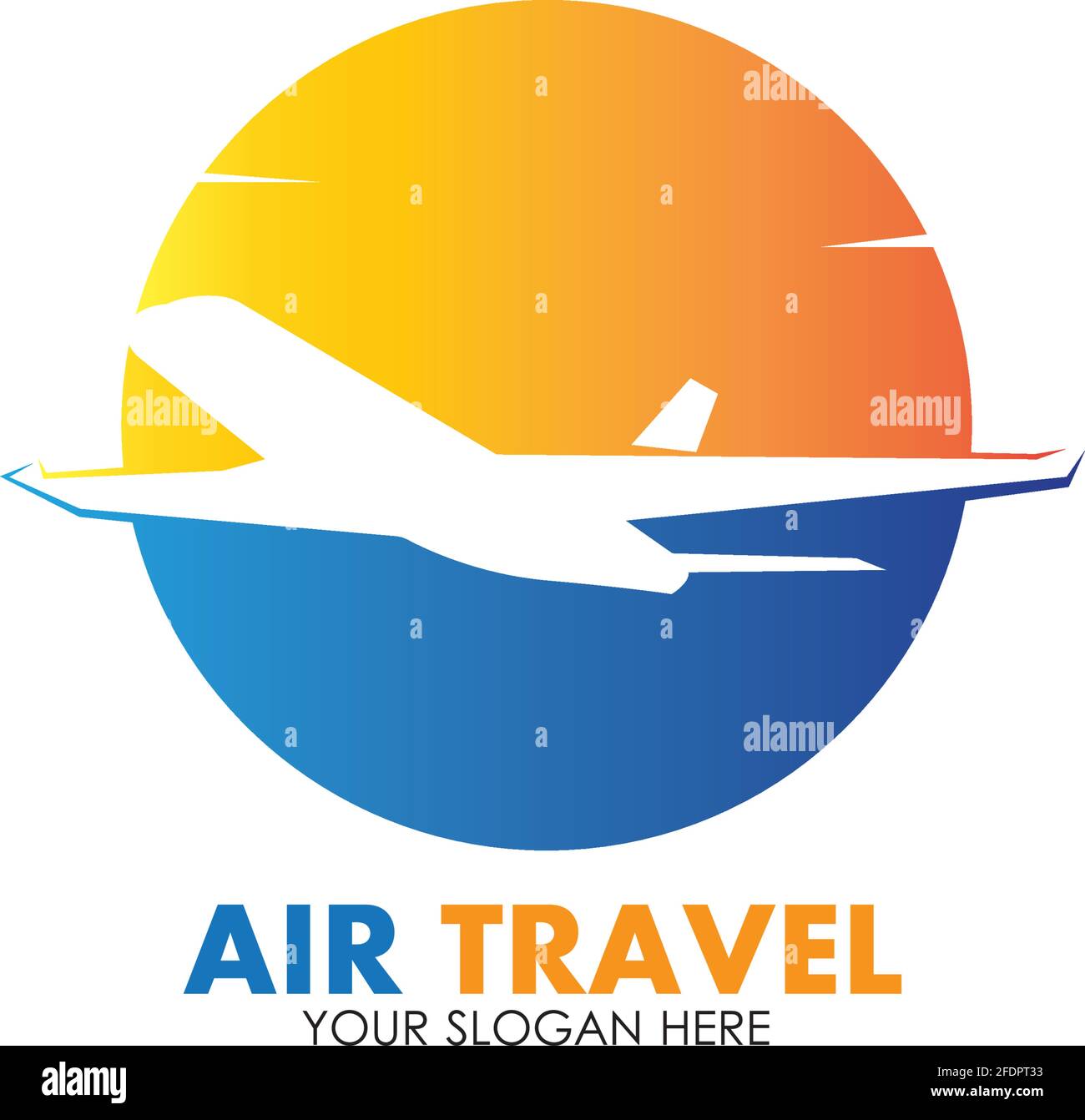 Air Travel logo vector icon design template-vector Stock Vector