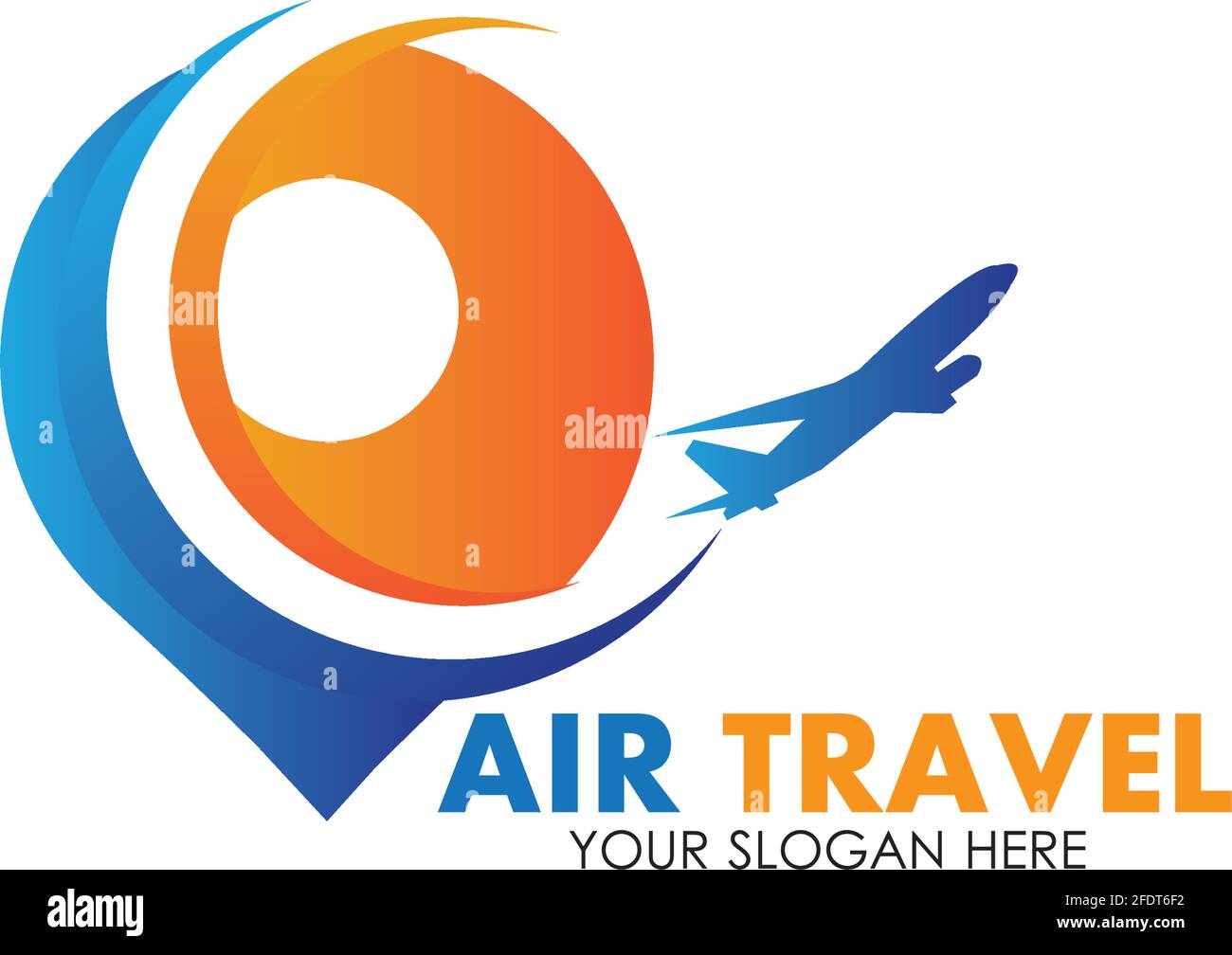 Air Travel logo vector icon design template-vector Stock Vector