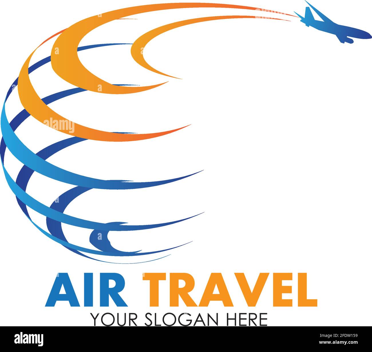 Air Travel logo vector icon design template-vector Stock Vector