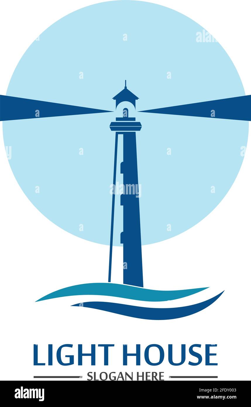 Lighthouse logo icon vector template Stock Vector Image & Art - Alamy