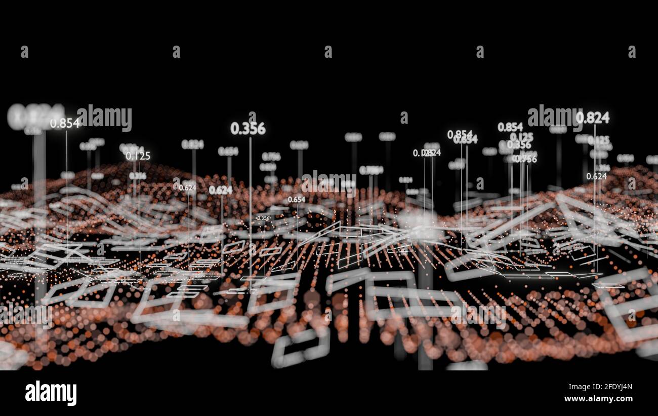 Big Data Visualization. Abstract structure Stock Photo - Alamy