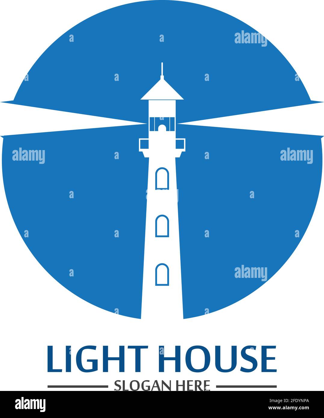 Lighthouse logo icon vector template Stock Vector