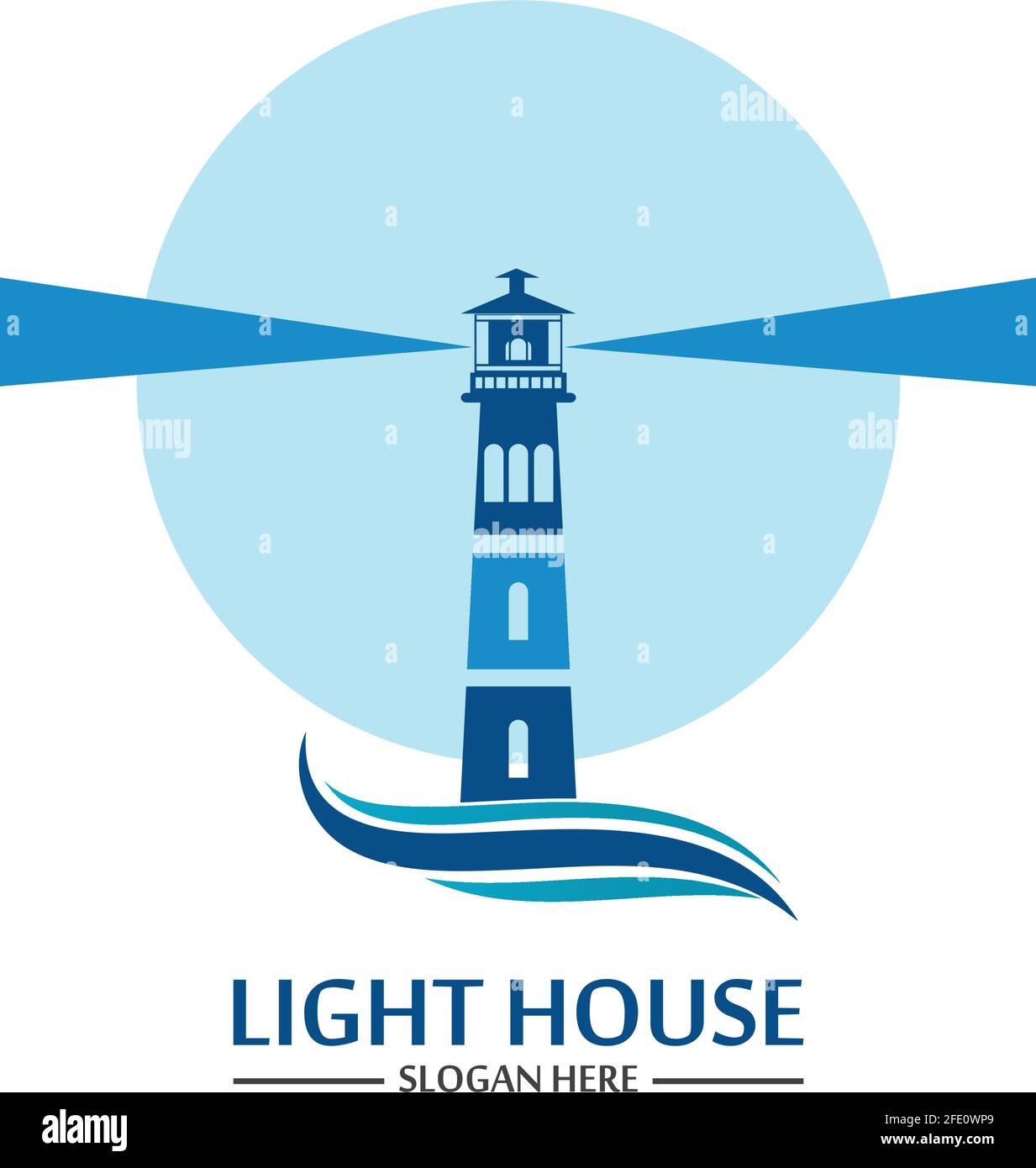 Lighthouse logo icon vector template Stock Vector