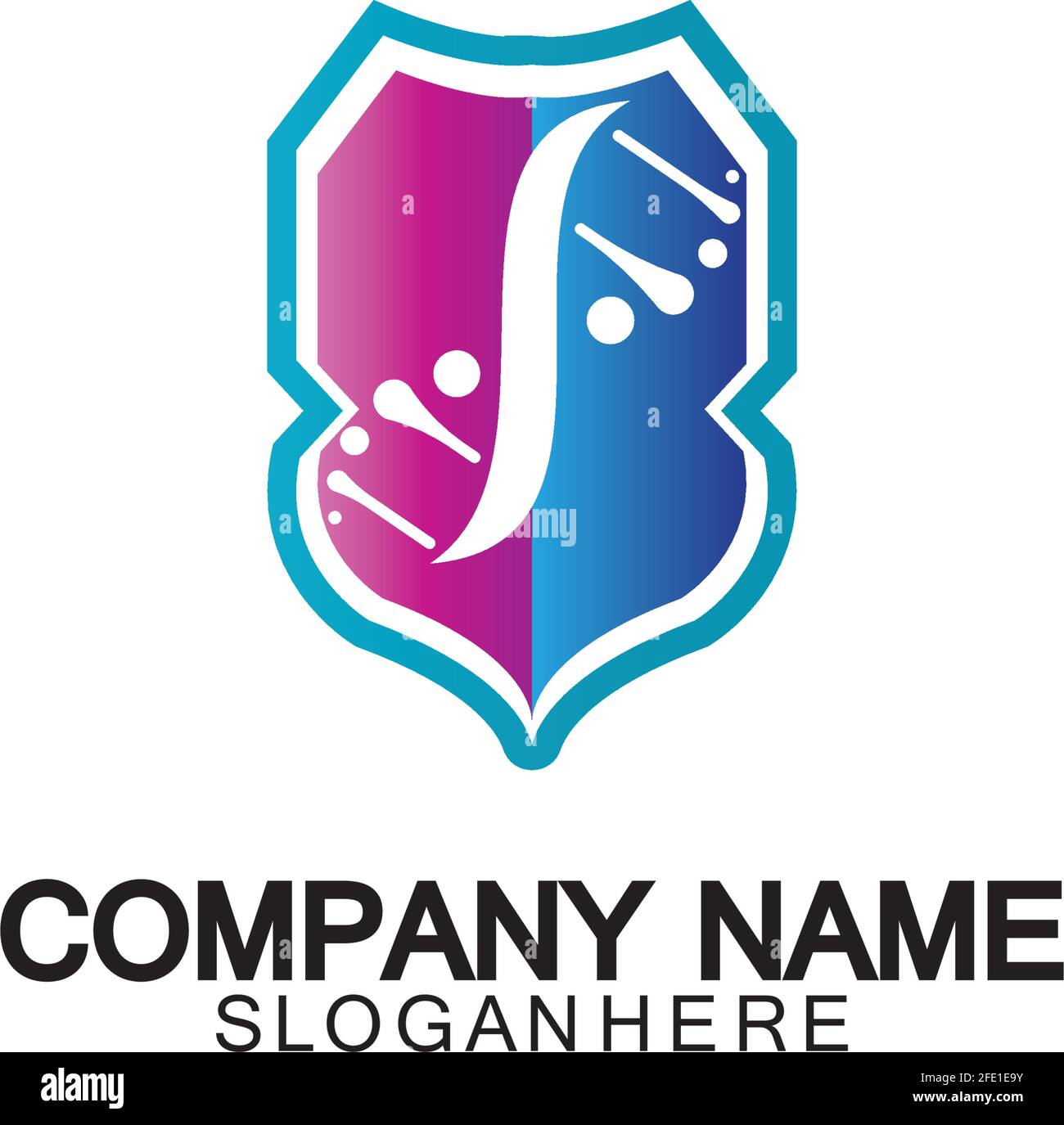 DNA shield logo icon design-vector Stock Vector