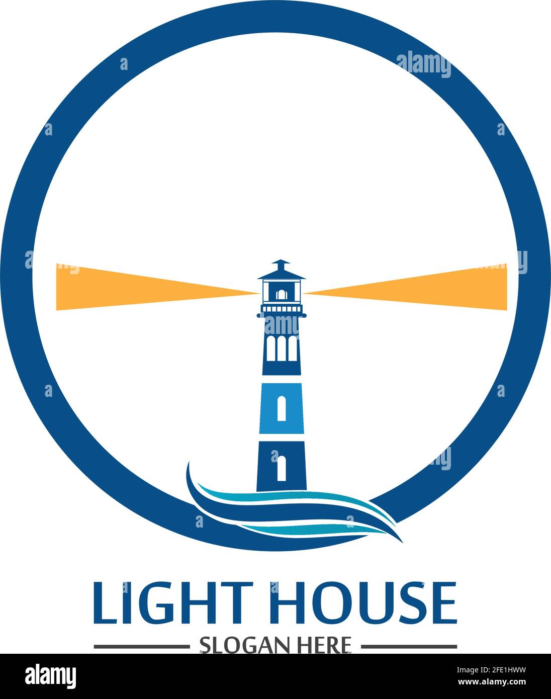 Lighthouse logo icon vector template Stock Vector