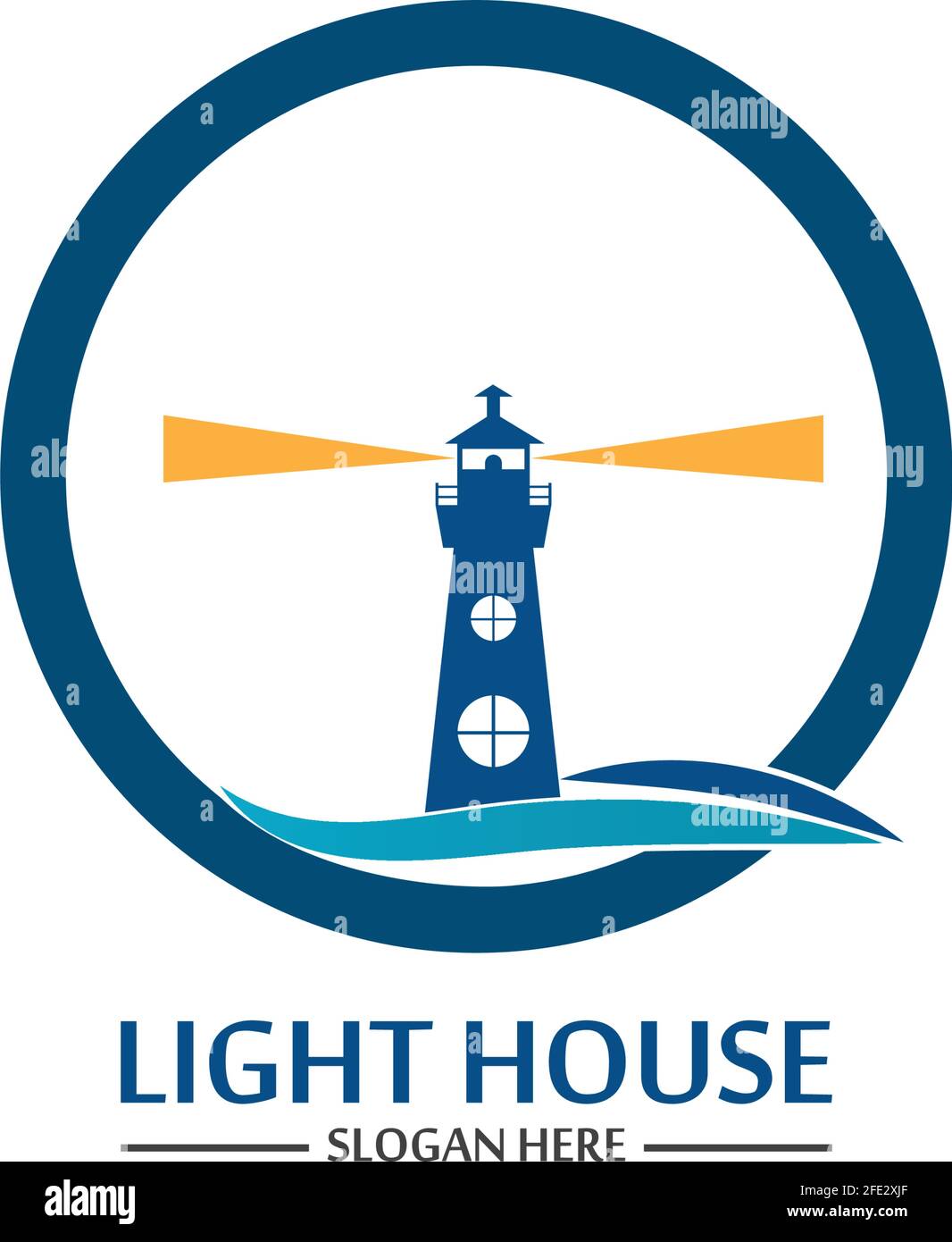 Lighthouse logo icon vector template Stock Vector