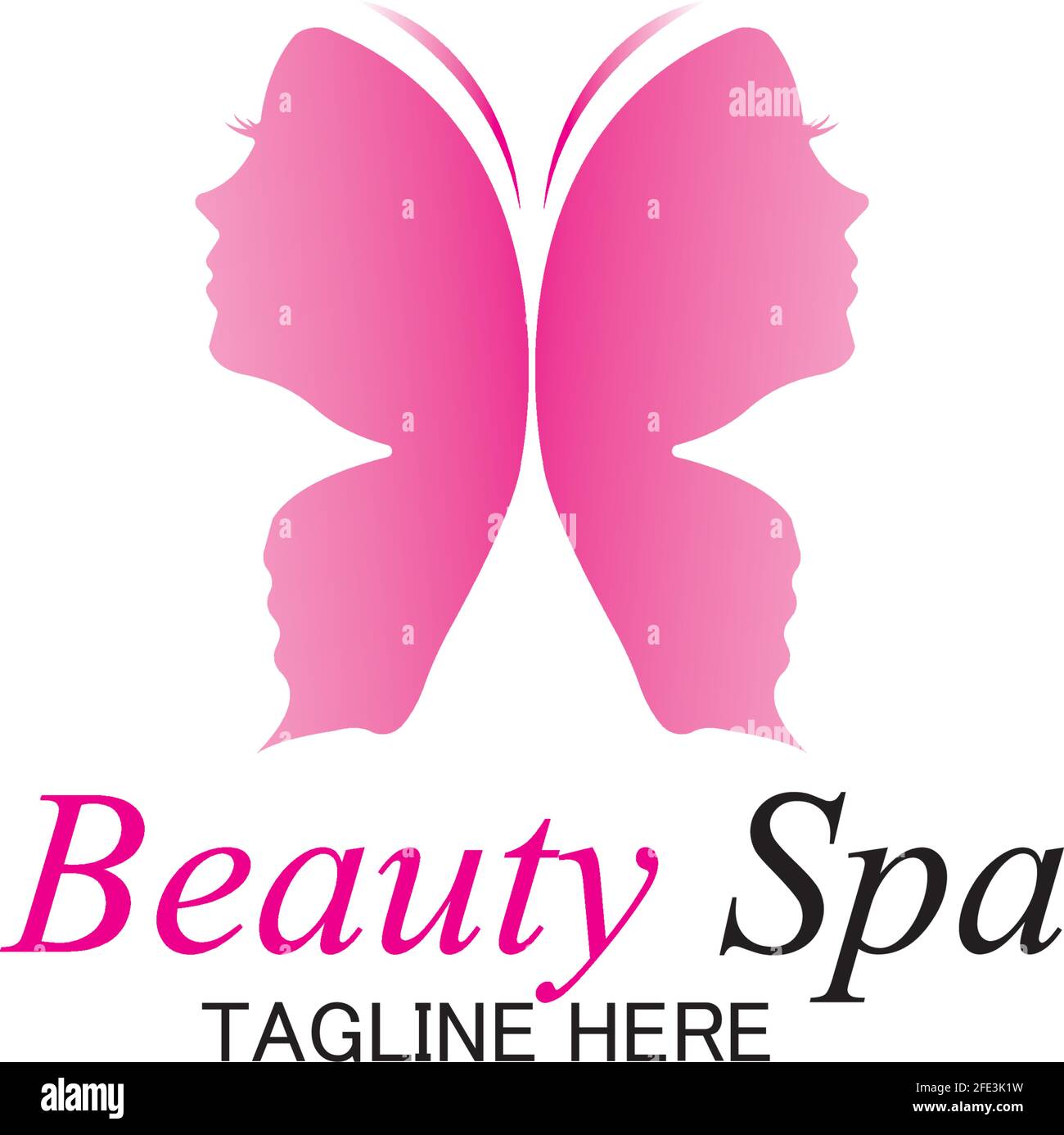 beauty spa logo design template-vector Stock Vector Image & Art ...